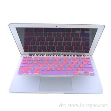 New Product with Mixing Color Design Silicone Keyboard Cover for Macbook Pro 13", Pro 13" Retina